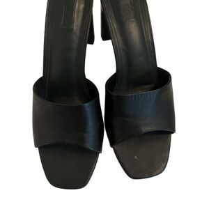 Forever 21 Elegant Black Womens Slide Heel Sandals Size 10